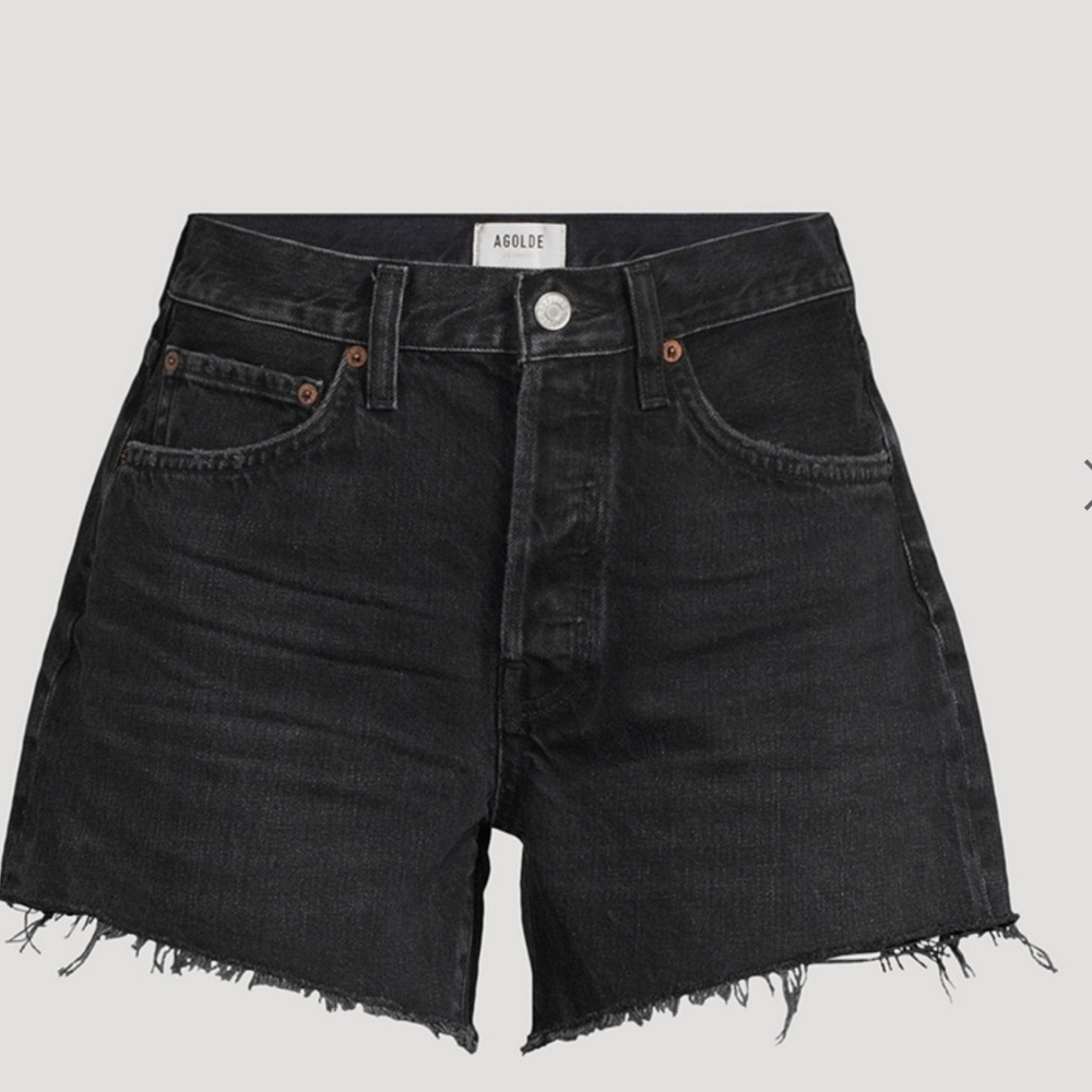 AGOLDE Parker Long Denim Shorts